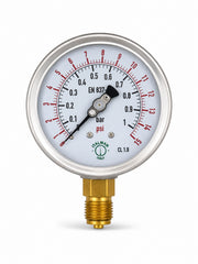 Liquid-Filled Industrial Pressure Gauge – PG.IT100.009.1.1.GLO