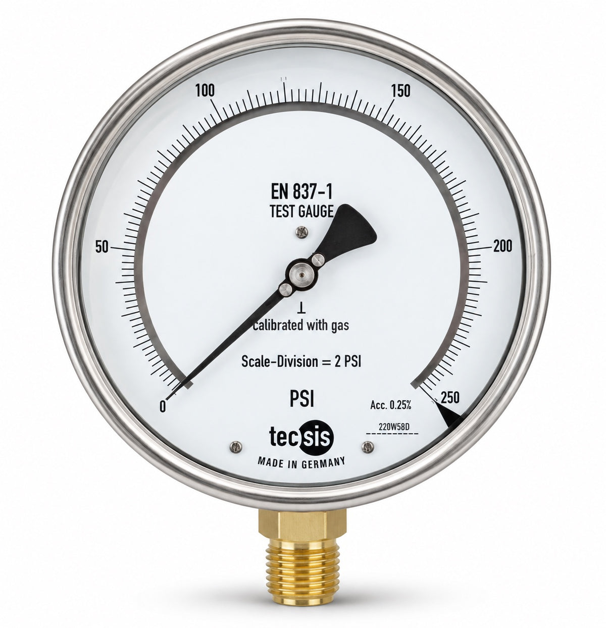 P1881 Precision Test Gauge with Mirrored Scale