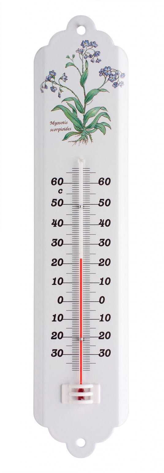 Analogue Enameled Indoor-Outdoor Thermometer