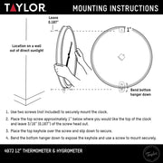 Taylor - Thermo-Hygrometer - TAYLOR.WALL.THERM