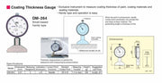 Thickness Gauge - DM-264 TC.DM-264.5mm.0.01m
